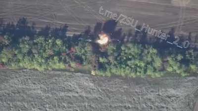 Ru POV: compilation video of lancet drone strikes 2022 ( music from source)