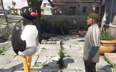 Pingu roasts Franklin