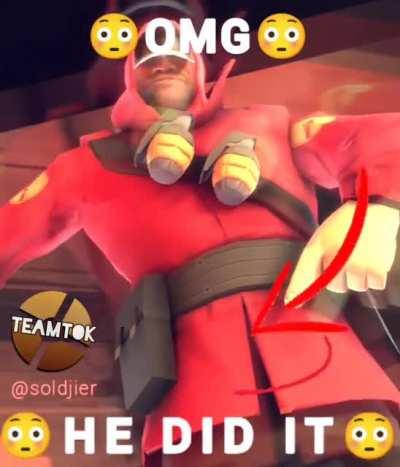 soldier slams his painis but its a teamtok video