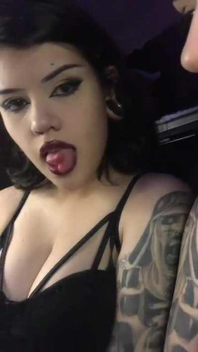 A split in the tongue