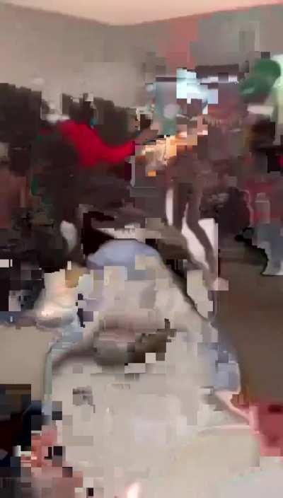 Entire school fighting