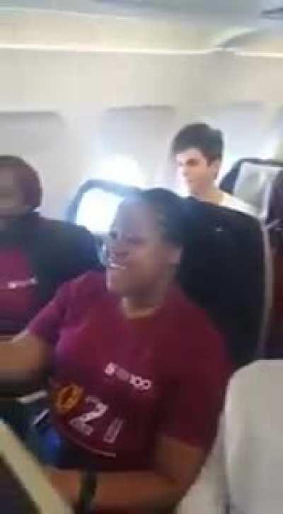 stellenbosch university choir gave passengers on their flight a stunning performance of weeping by bright blue