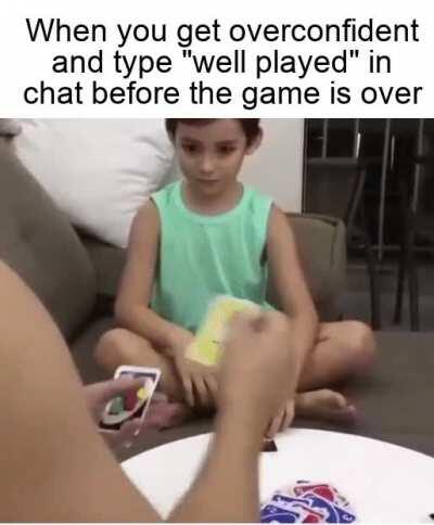 Never be a cocky little shit