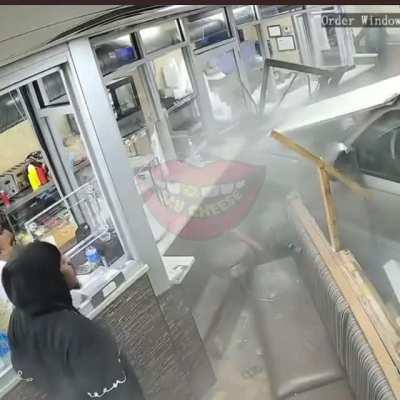 A car drove into Zorba’s Coney Island