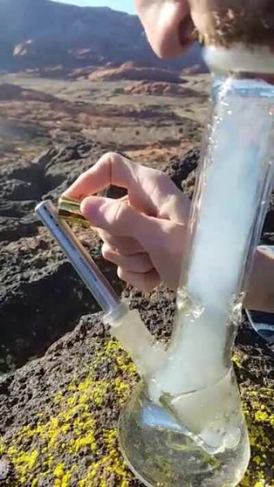 Milking on another overlook today