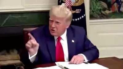 Trump gets combative with a reporter in the White House today