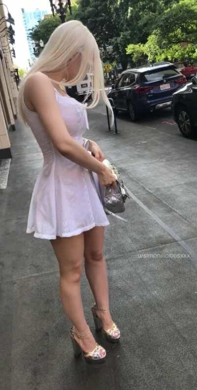 This dress is a little bit more sheer than I thought