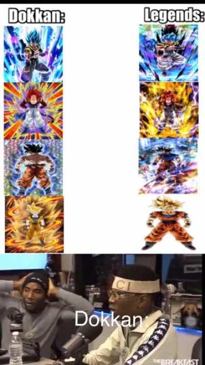 Legends stealing Dokkan's flow smh