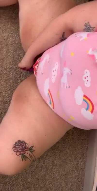 [f21] playing with myself in my new onesie ❤️💕❤️