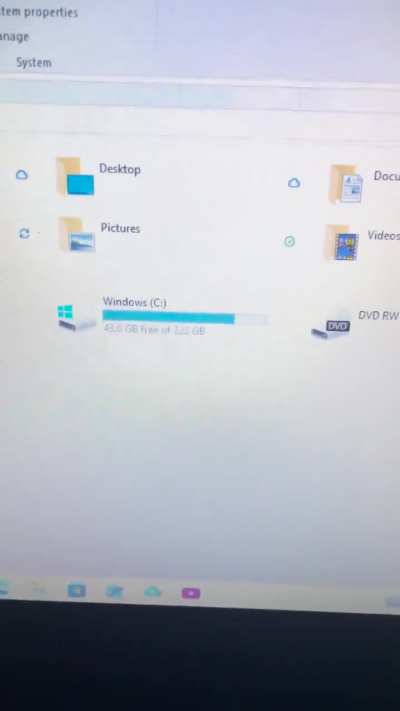 My pc wants to delete more data then drive capacity I have on my laptop