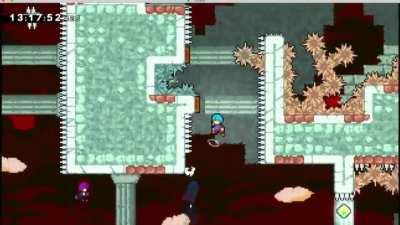 And I had thought the previous room was hard (featuring a ridiculously close call with badeline)