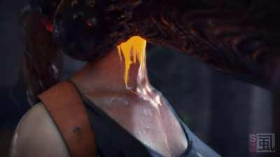 Claire Redfield vs Demogorgon [Shirami]