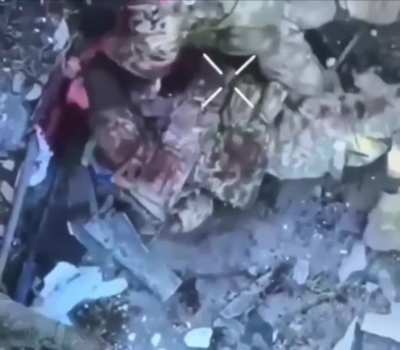 The same fierce melee between Russian and Ukrainian attack aircraft, filmed by a Ukrainian reconnaissance drone.