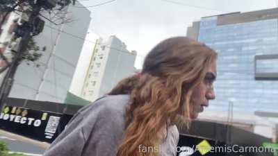 My new cumwalk + cum taxi-ride!!