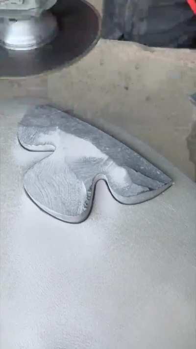 I carved Patrick entirely out of stone. No paint involved