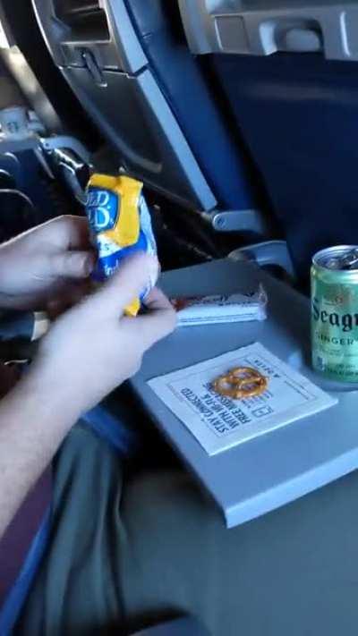 to enjoy a bag of pretzels