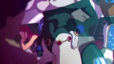 Raven vs Cyborg and Robin