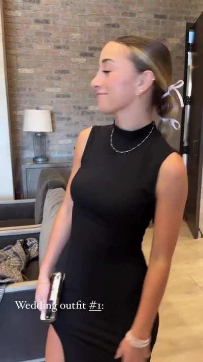 tight black dress