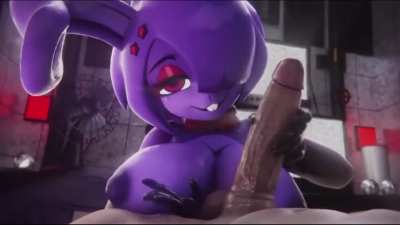 Bonfie jerking a huge penis💓