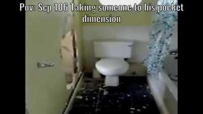 Scp 106 Dragging someone to his dimension be like