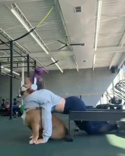 She falling? Looking for snacks?? Need help? Ok! I help!!