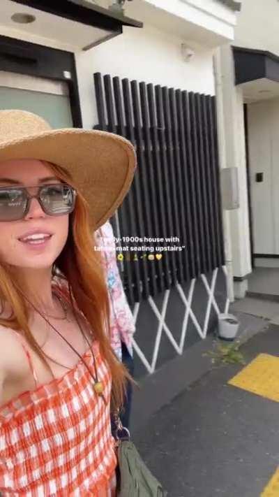 Seated upstairs in an early 1900s house with tatami mats in Japan (May 2023)