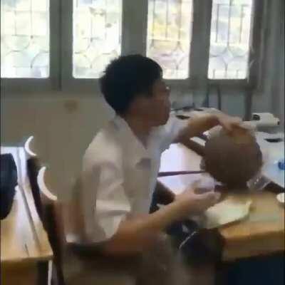 WCGW Throwing a basketball back at someone