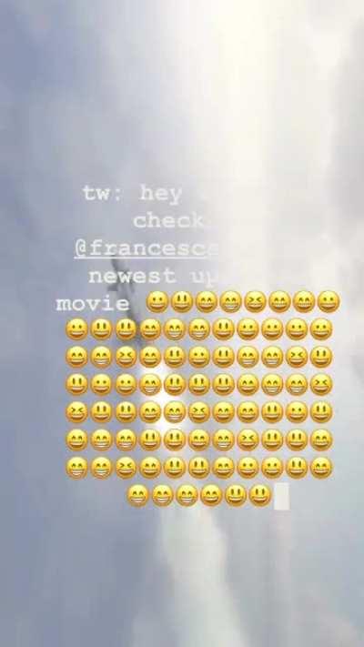 Francesca goofing around