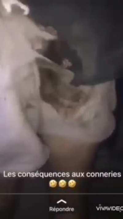 Bro got his ass burnt