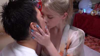 Melody Marks kisses overseas