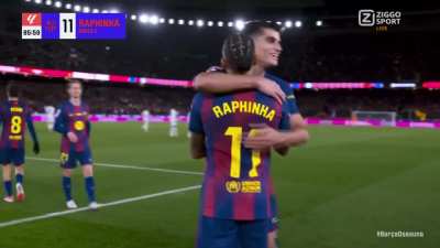 Barcelona (2)-0 Osasuna - Raphinha 86'