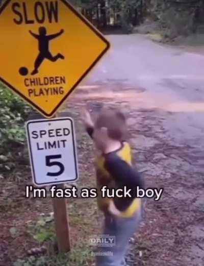 Instant karma for breaking the speed limit.