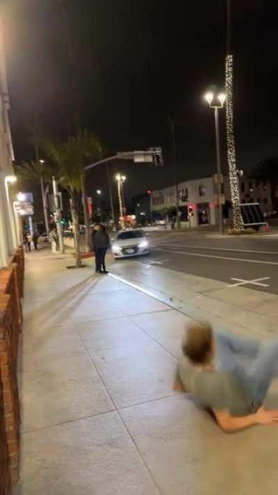 Friend tries doing a front flip off of wall while hammered