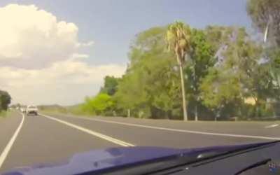 Australia: White car hits Subaru Impreza at full speed, everyone somehow alive. 