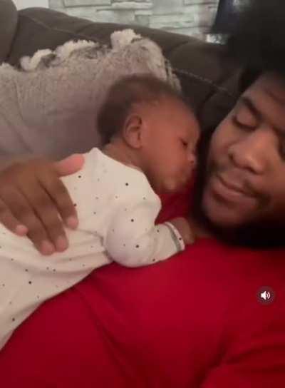 Baby kisses hit different