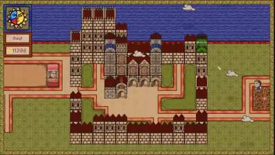 Building my town in a 14th-century book as a monk!