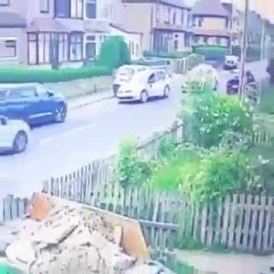 He's right there officer!