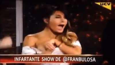 Tv host was shocked after this Nip Slip