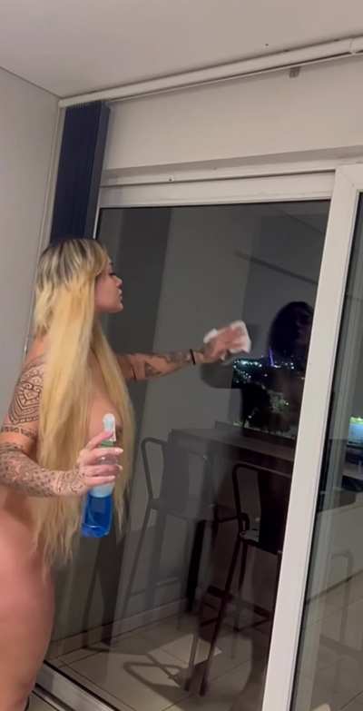 Side you dick between my titties and cum on my sexy tummy