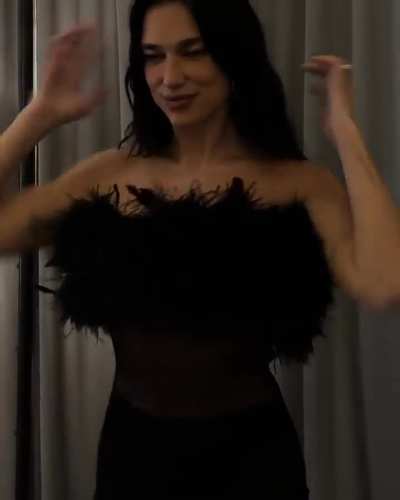 Dua in black outfit - IG December 2025