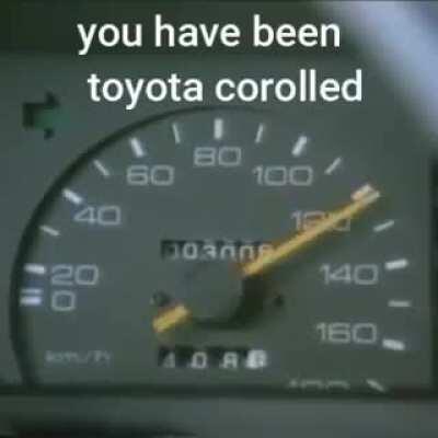 Toyota Corolla ad from back in the day.
