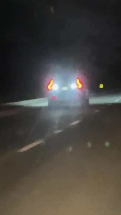 Rear light on while driving on highway