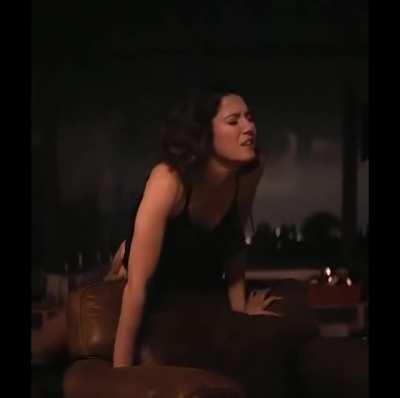 Mary Elizabeth Winstead bent over a chair