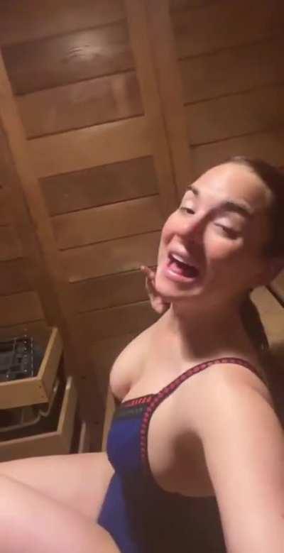 In the sauna | TikTok July 2023
