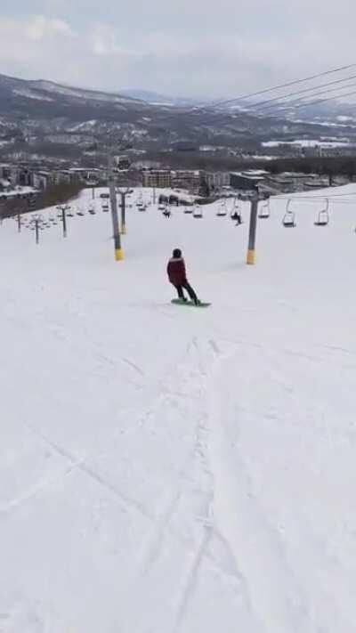 Niseko in March 2020 just as Corona virus was shutting down the world. We basically had the place to ourselves.