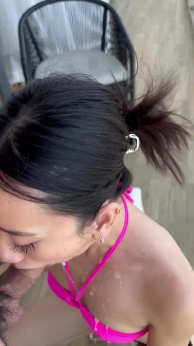 Swallowing like a good girl