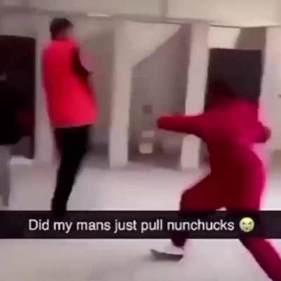 he clean with it doe