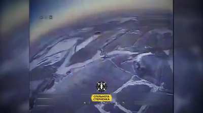 FPV drones of Ukrainian operators hit 5 Zala and 2 Supercam. February 2025, somewhere in the airspace.