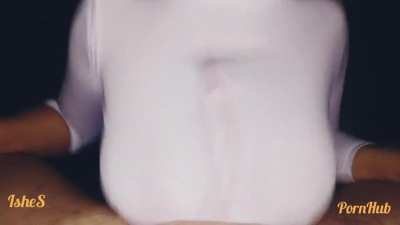 Titfuck & Cum in Her Shirt | Ishes