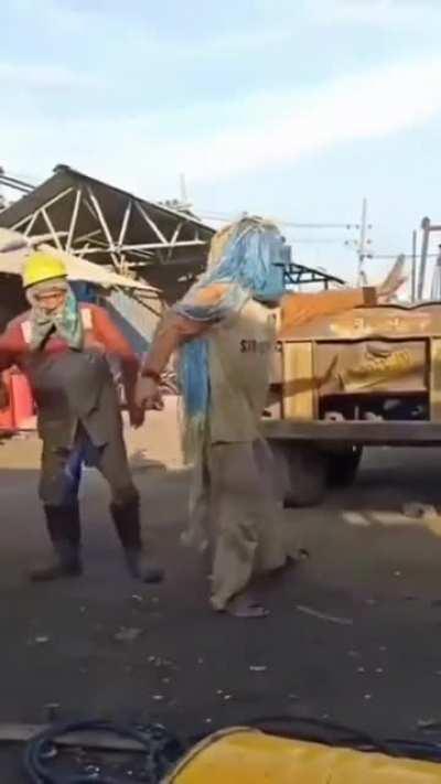 A traditional fertility dance of the Metalworker tribe